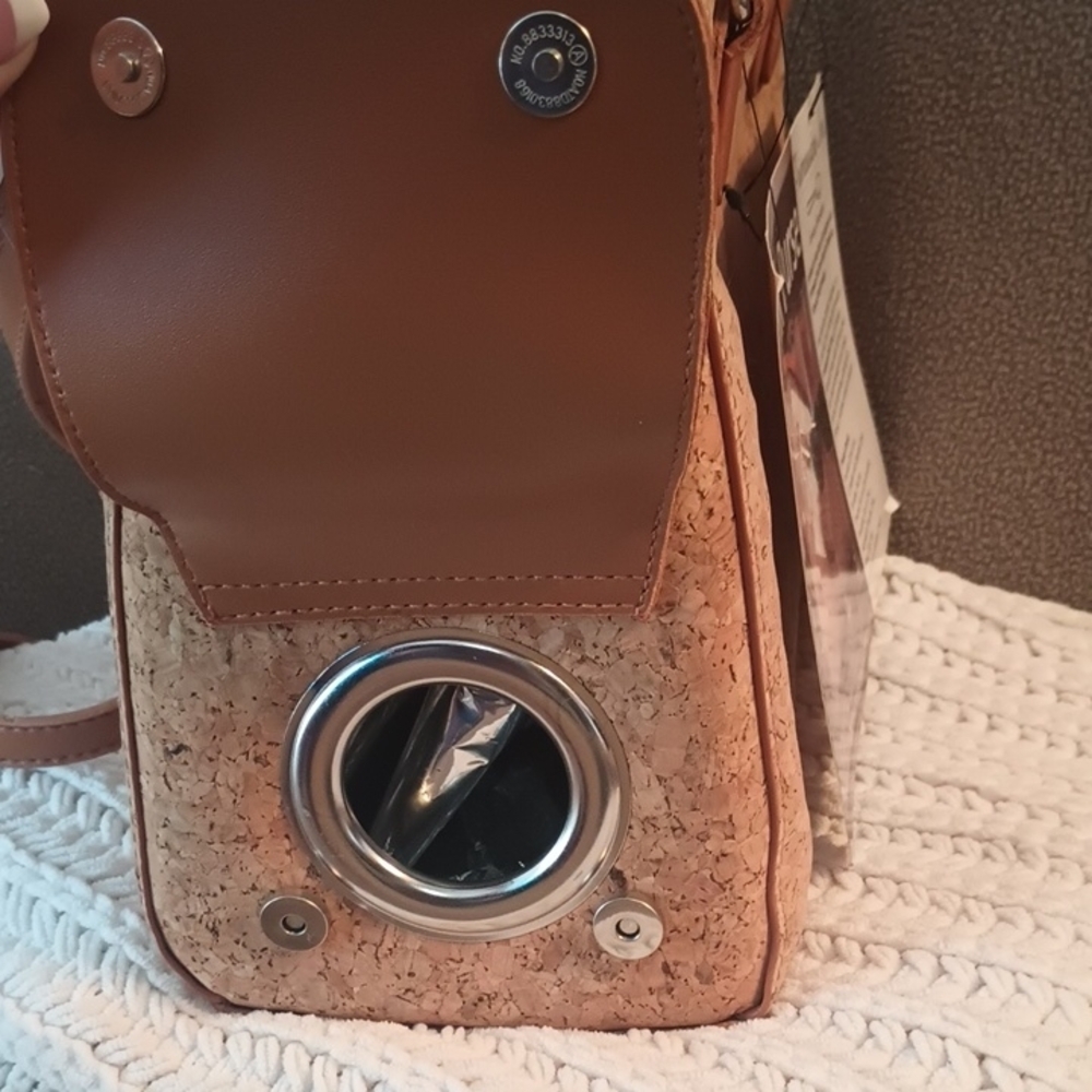 Drink Cork And Leather Crossbody